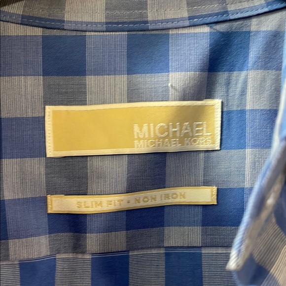 Blue Checkered Men's Shirt - Picture 2 of 3